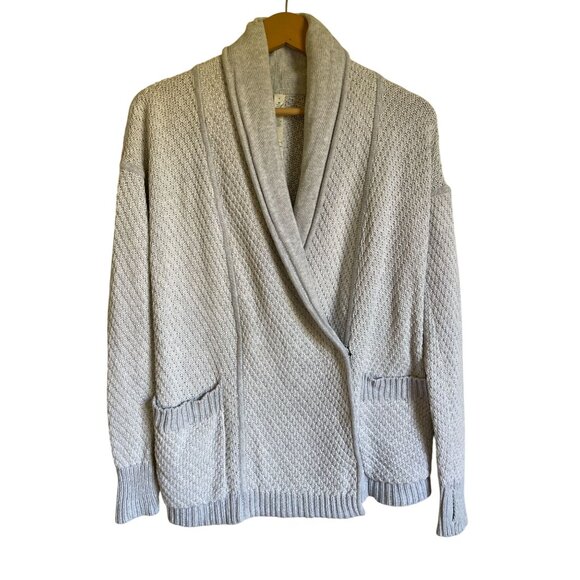 Lululemon Post Practice Shawl Collar Cardigan Snap Closure Size 4 - Picture 3 of 11